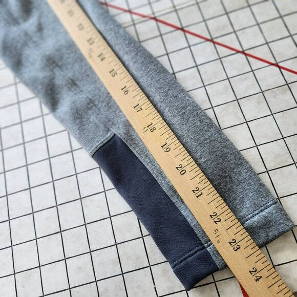 The North Face Pullover Sweatshirt Mens Gray Blue Accent Zipper Long Sleeve Sz M - Picture 15 of 16